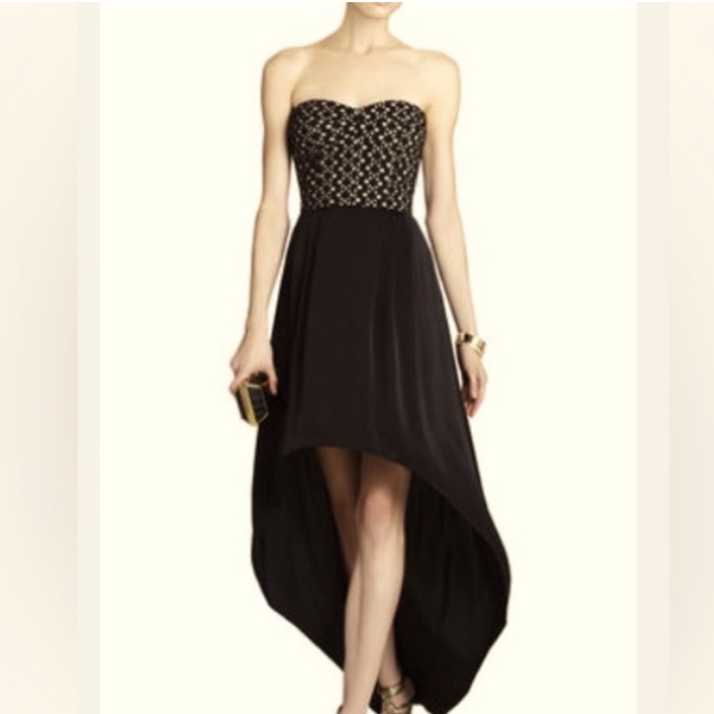 High-low, corset, lace dress.